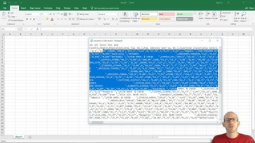 Introduction to data visualization in Excel 2016 - 01 - Importing a CSV file