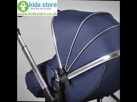 egg pram navy blue