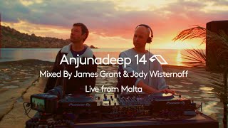 Anjunadeep 14  Mixed By James Grant & Jody Wisternoff (Live from Malta) [4K Sunset Mix]