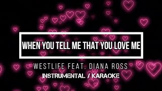 WESTLIFE - When You Tell Me That You Love Me | Karaoke (instrumental w/ back vocals)