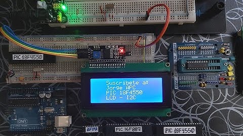 PIC18F4550 - Módulo LCD I2C -  LCD 20X4 - Comunicación I2C - PCF8574 - CCS PIC C COMPILER Jorge APC