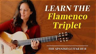 How to play the flamenco triplet (abanico) - guitar lesson