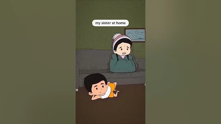 My Sister At Home 😂 #shorts  #siblings #funny #relatable #trendingshorts #animation #fypシ゚viral