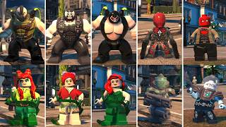 LEGACY OF THE DARK KNIGHT VS ARKHAM KNIGHT VS DC SUPER VILLAINS - LEGO CHARACTER DESIGNS COMPARISON