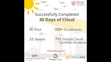 30DaysOfCloud at DSC JU | SESSION 7 |DEVELOPERS STUDENT CLUB | Google Cloud | JECRC UNIVERSITY