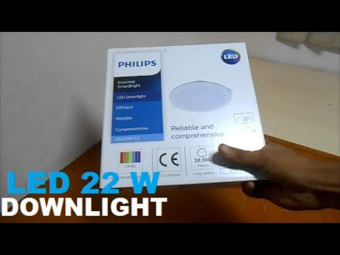 Unboxing Lampu Downlight LED Philips 22 watt. 