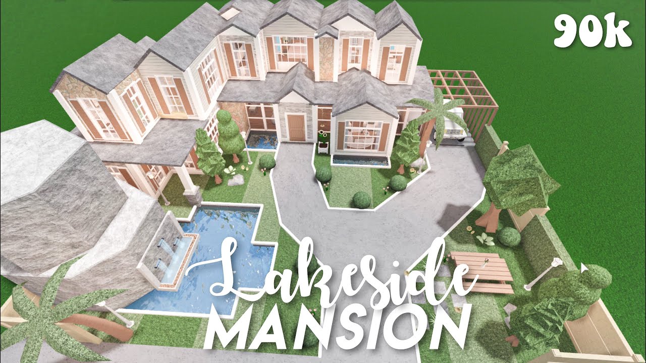 Lakeside mansion - Bloxburg speedbuild - YouTube