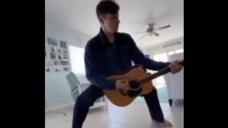 playing the guitar really frickin low