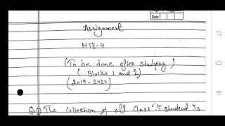 MTE 4 Ignou Solved Assignment