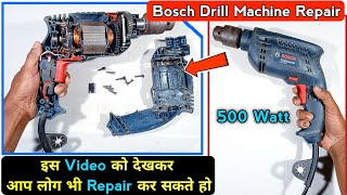 It Was So Satisfying to Repair This Drill Machine😃 | Bosch GSB501 Drill Machine Repair 500Watt