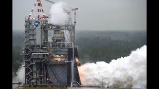 Engine Test for NASA Artemis Moon Rocket