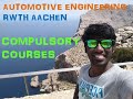 Automotive Engg. RWTH Aachen Course Review