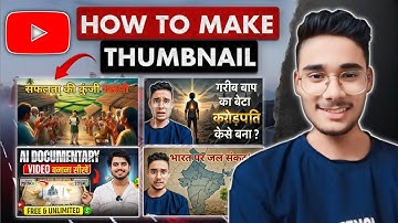 Youtube Video Thumbnail Kese Banaye ? How To Make YouTube Thumbnail | Full Thumbnail Tutorial Video 