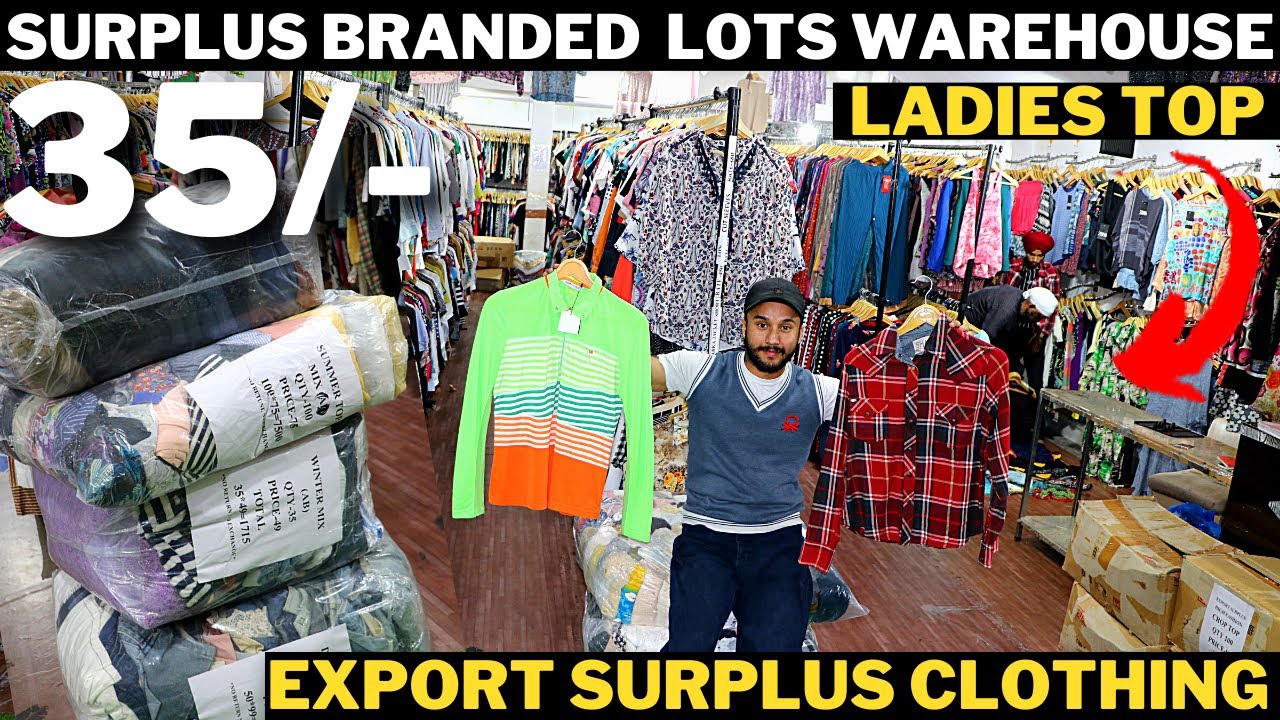 Export Surplus Clothing  Mix Brand Lot Export Surplus Warehouse