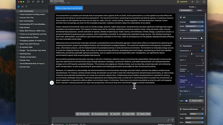 How to use Cohere Command R+ model in MindMac 1.9.7?