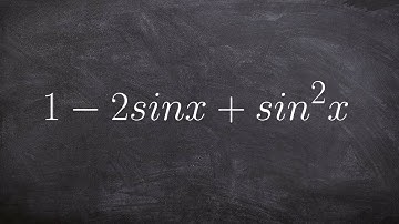 How to factor a trigonometric expression