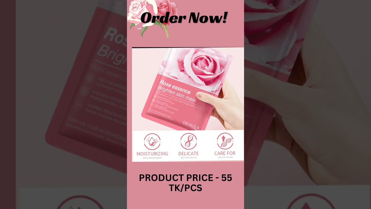 BIOAQUA Rose Essence Sheet Mask.