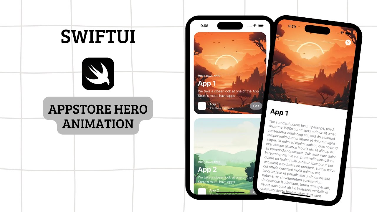 SwiftUI - AppStore Hero Animation - iOS - UI - YouTube