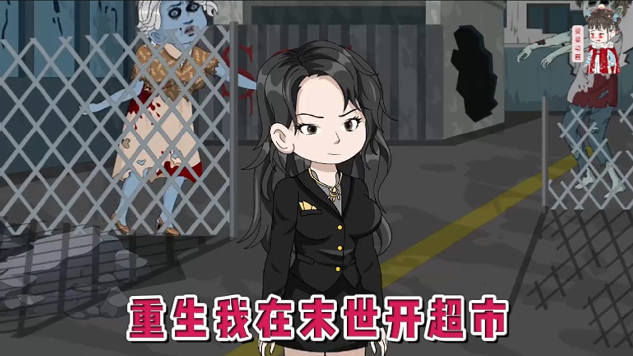 💕现代动画【重生我在末世开超市】被渣男沈林与白莲花闺蜜明敏联手推入丧尸群惨死，一睁眼竟重生回末世爆发前一个月。她意外激活祖传平安扣，绑定末世超市系统。#蔓蔓动画