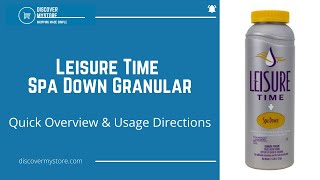 Leisure Time Spa Down Granular