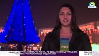 К встрече Нового года готовы: в Армении зажгли главную ель страны