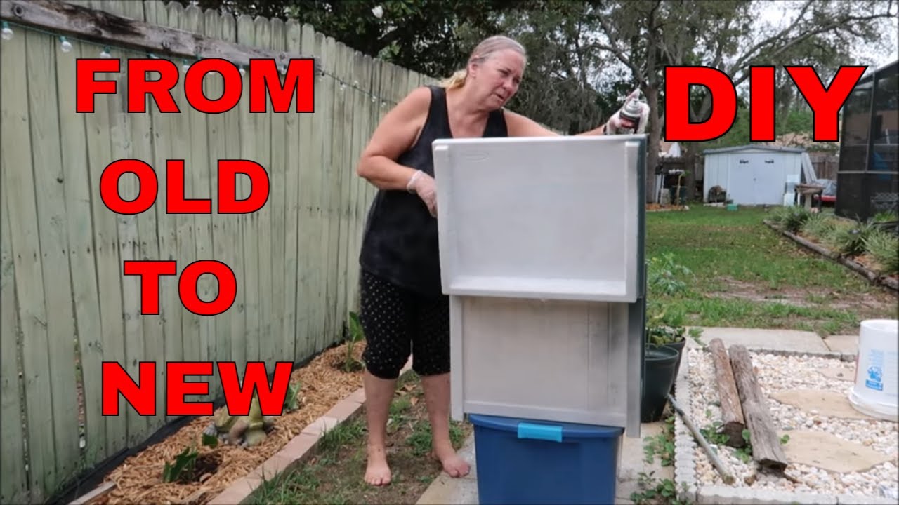 DIY FROM OLD TO NEW DECK BOX YouTube