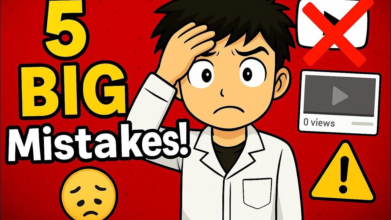 5 Common Mistake new youtubers make || Avoid them to grow fast - YouTube