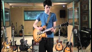 Jack Moore ( Son of guitar legend Gary Moore ) and Lloyd Williams demo Hutchins Guitars chords