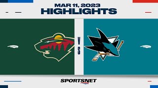 NHL Highlights | Wild vs. Sharks - March 12, 2023