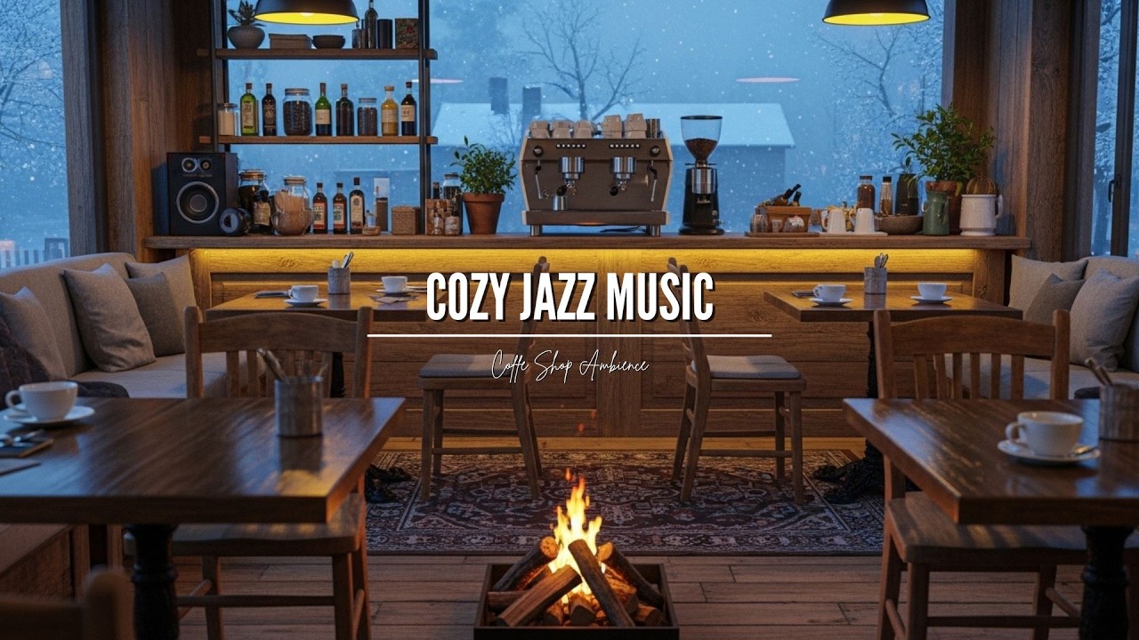 Cozy Winter Café Piano ☕ Relax, Focus, Then Sleep