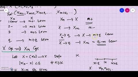 Mathematical Analysis Module 2 Class 7B: Convergence of m-tail sequence