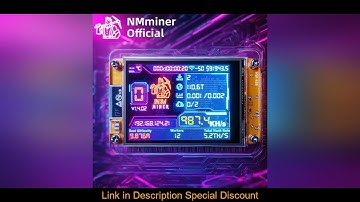 NMMiner NerdMiner CYD Hashrate 960KH/s 2.8 inch Cheap Yello Display Lucky Miner ESP32-2432S028 Crypt