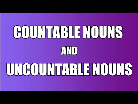 Countable and Uncountable nouns - sostantivi  numerabili e  non numerabili
