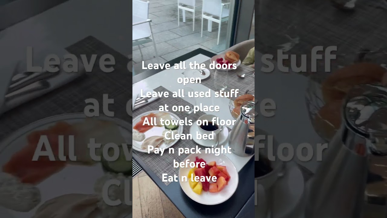 Hotel checkout - effective 