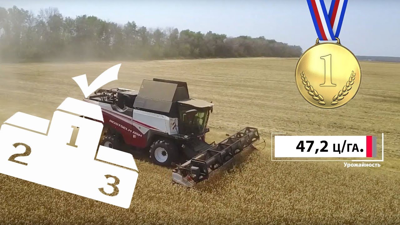 Высокие показатели комбайна RSM 161 от Ростсельмаш на уборке озимой ...