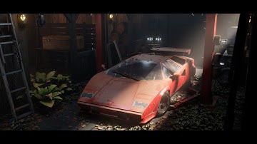 Lamborghini Countach Sinematic Unreal Engine 5