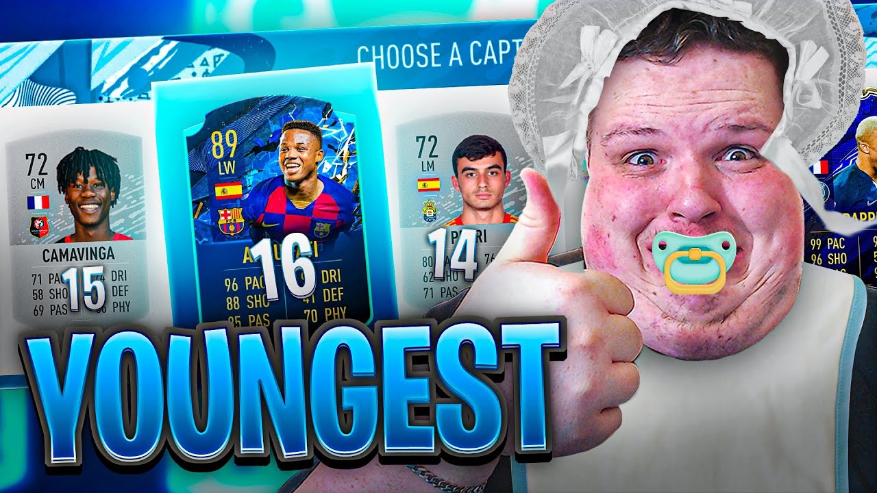Using the YOUNGEST team in FUT DRAFT on FIFA 20...