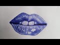 How to draw Lips using a Pen | Beginner-Friendly Time-lapse