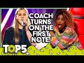 QUICKEST CHAIR TURNS in the Blind Auditions of The Voice | TOP5