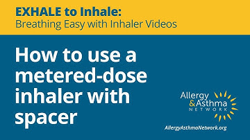 How to use a metered-dose inhaler with spacer