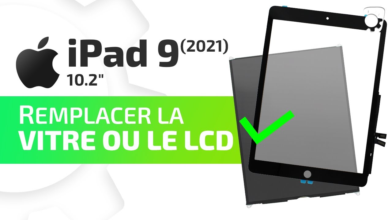 Fixerman Écran Tactile pour iPad 9 (9e génération) 2021 10,2,pour iPad 9  génération A2602 A2603 A2604 A2605,avec Bouton Home+Outils de réparation :  : Informatique