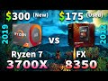 Ryzen 7 3700x 2019 vs fx 8350 2012  pc gaming benchmark test