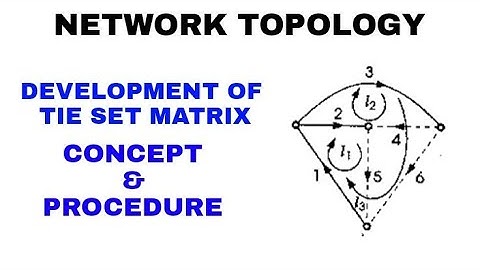 14. Development of Tie Set Matrix or Fundamental Loop Matrix in Graph Theory