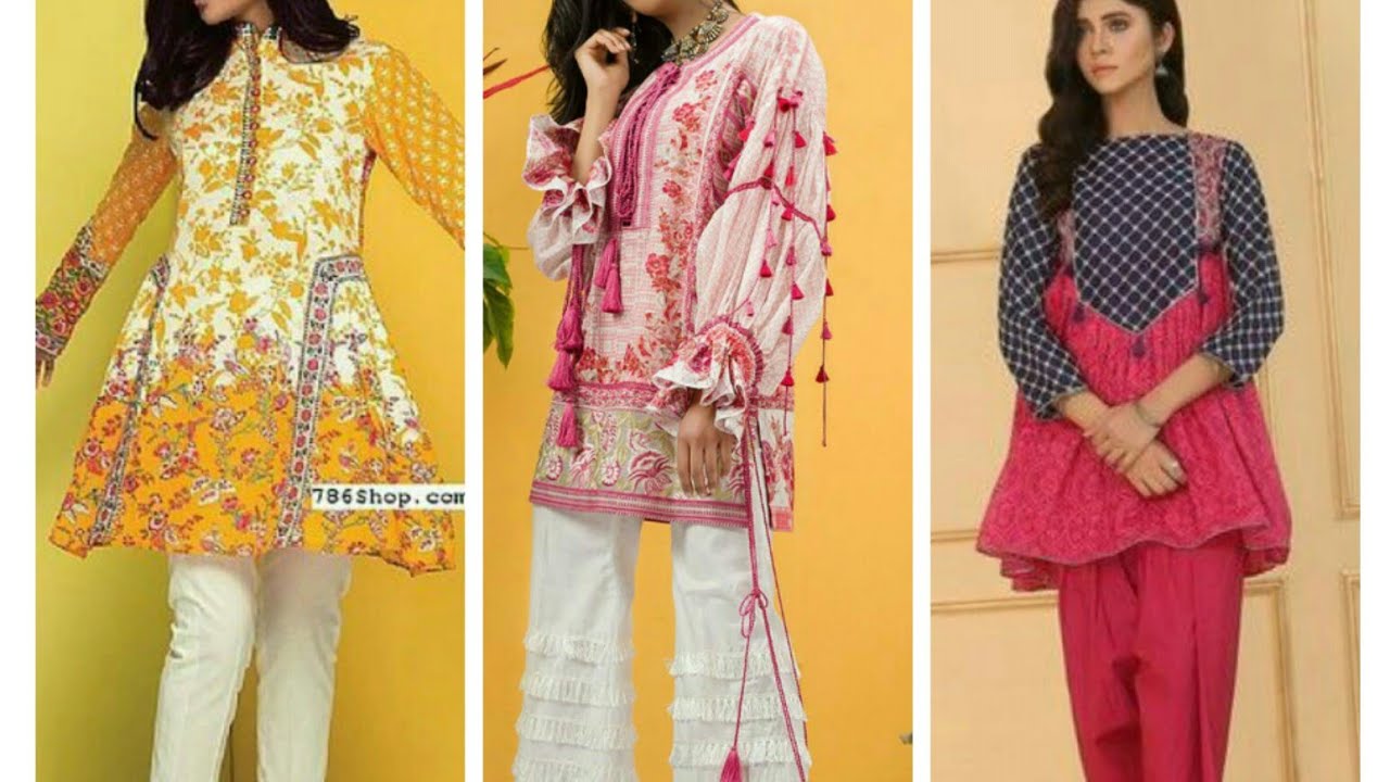 Stylish short kurti and frock designs 2020 || Daily wear short kurti