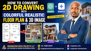 AI Magic ✨ Best AI Method to Create Realistic House Plans from 2D Drawings | Step-by-Step Tutorial