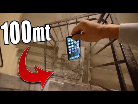 TIRARE UN IPHONE DA 100 METRI DI ALTEZZA!!!