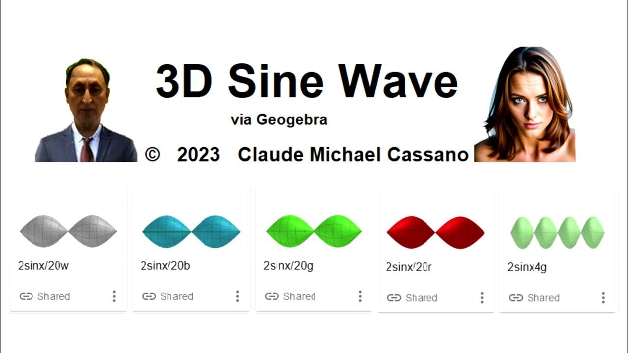3D Sine Wave via Geogebra - YouTube