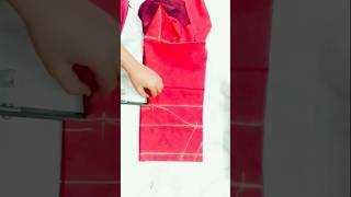 #plain blouse sleeves cutting ✂️ easy method # shorts # blouse cutting#