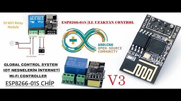 ESP-01S ile Toogle ve Web Socket Protocol I 1 Kanal Role Kontrol