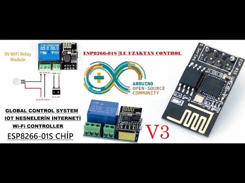 ESP-01S ile Toogle ve Web Socket Protocol I 1 Kanal Role Kontrol